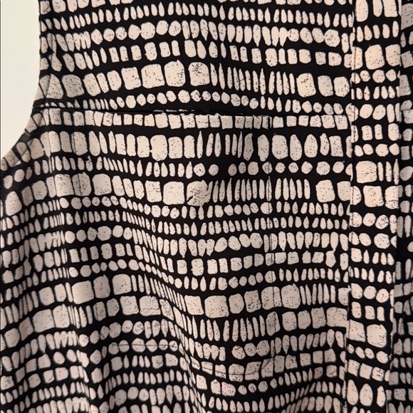Merona Black and Cream Sleeveless Dress with pockets size large - Picture 4 of 9
